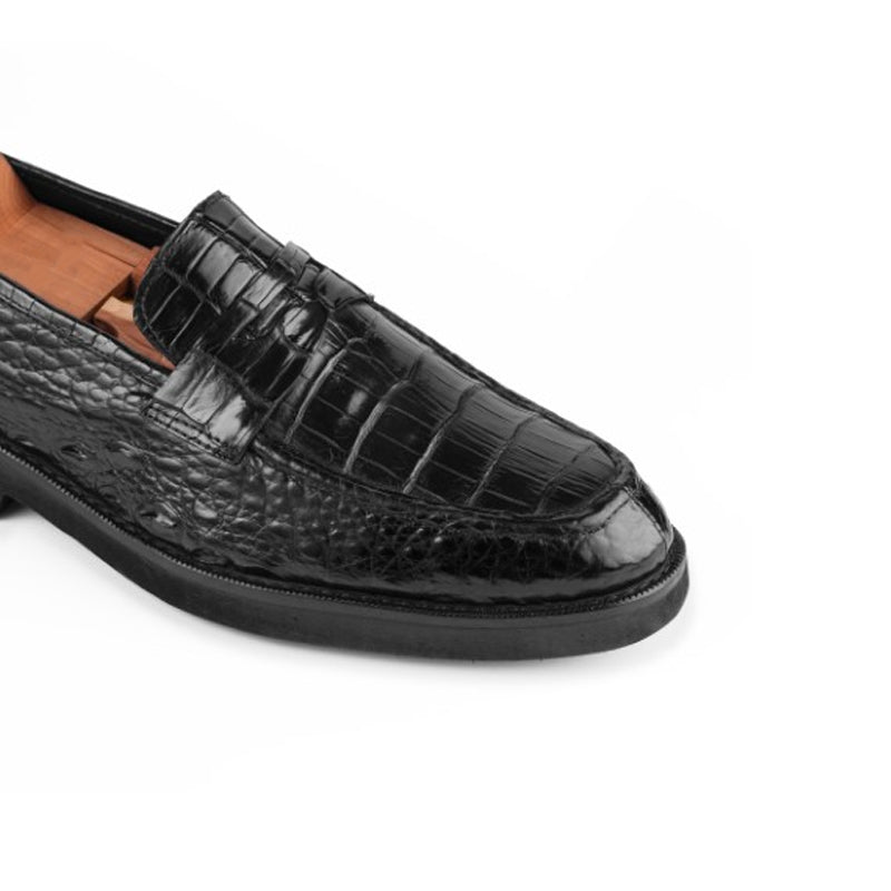 Croco Premium Leather Loafers For Men
