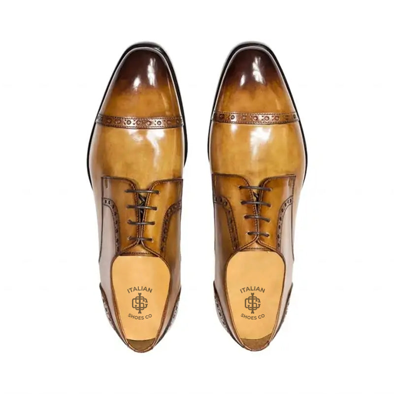 Premium Wholecut Leather Formal Oxford Burgundy Shoe