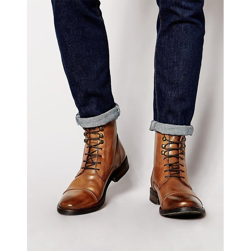 Men's High-Top Lace-Up Boot