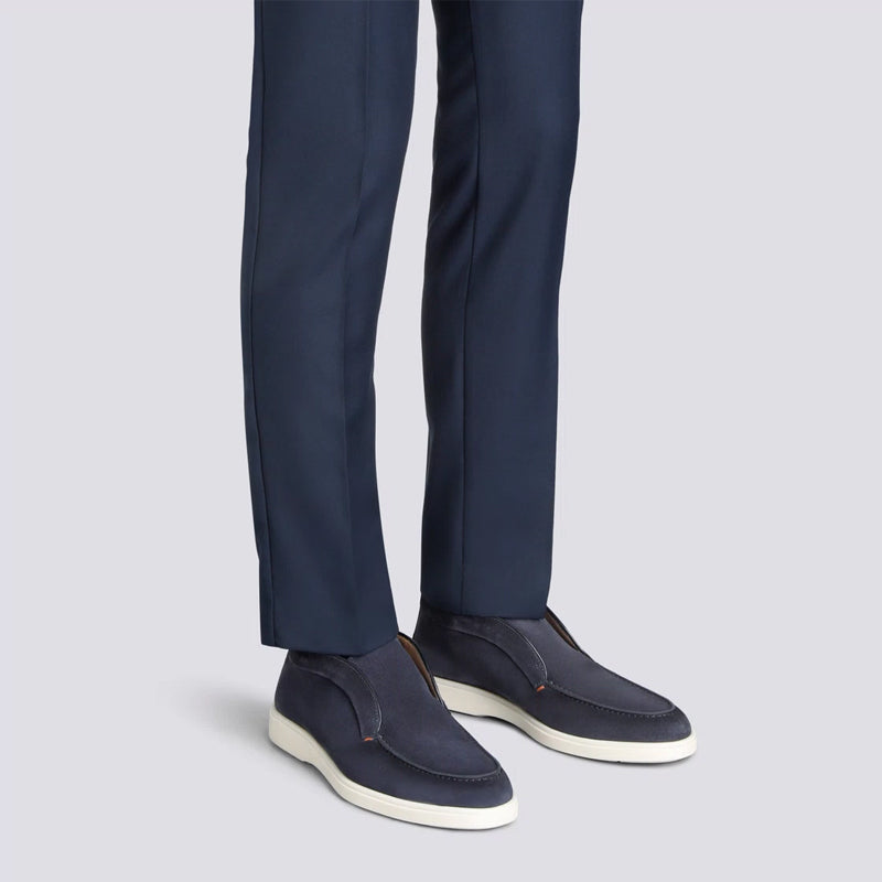 Burgundy Suede Loafer For Men