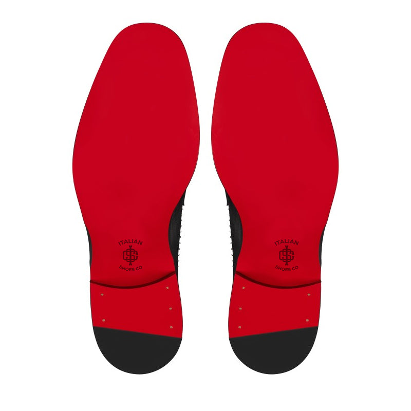 Men Studded Leather Lace-Up Oxford Shoes