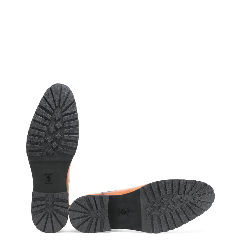 Luxury Mid-Top Leather Chelsea Boot Tan