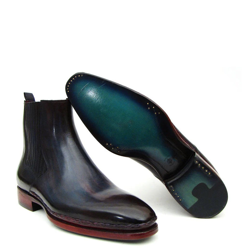 Handmade Plain Toe Chelsea Boots for Men