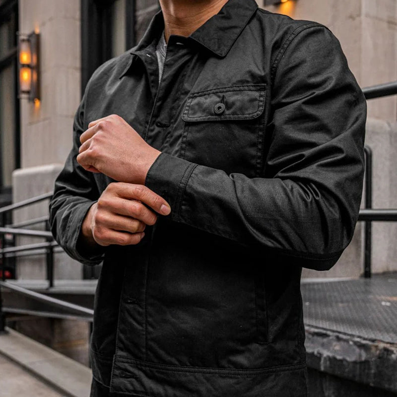 Campo In Tela Cerata Jacket Dark Olive