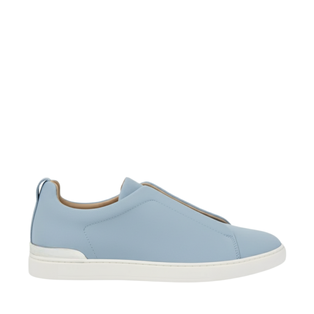 Luxury Edition Triple Stitch Light Blue Sneaker for Men's
