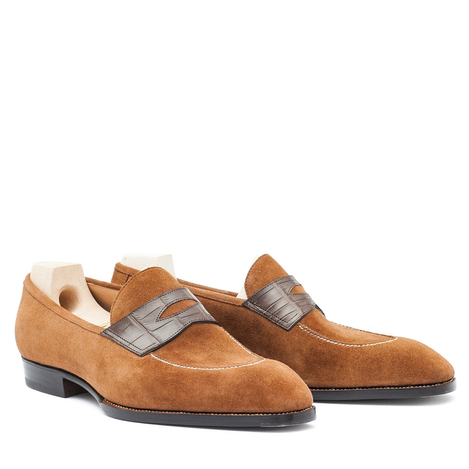 Men Suede Penny Leather Loafer