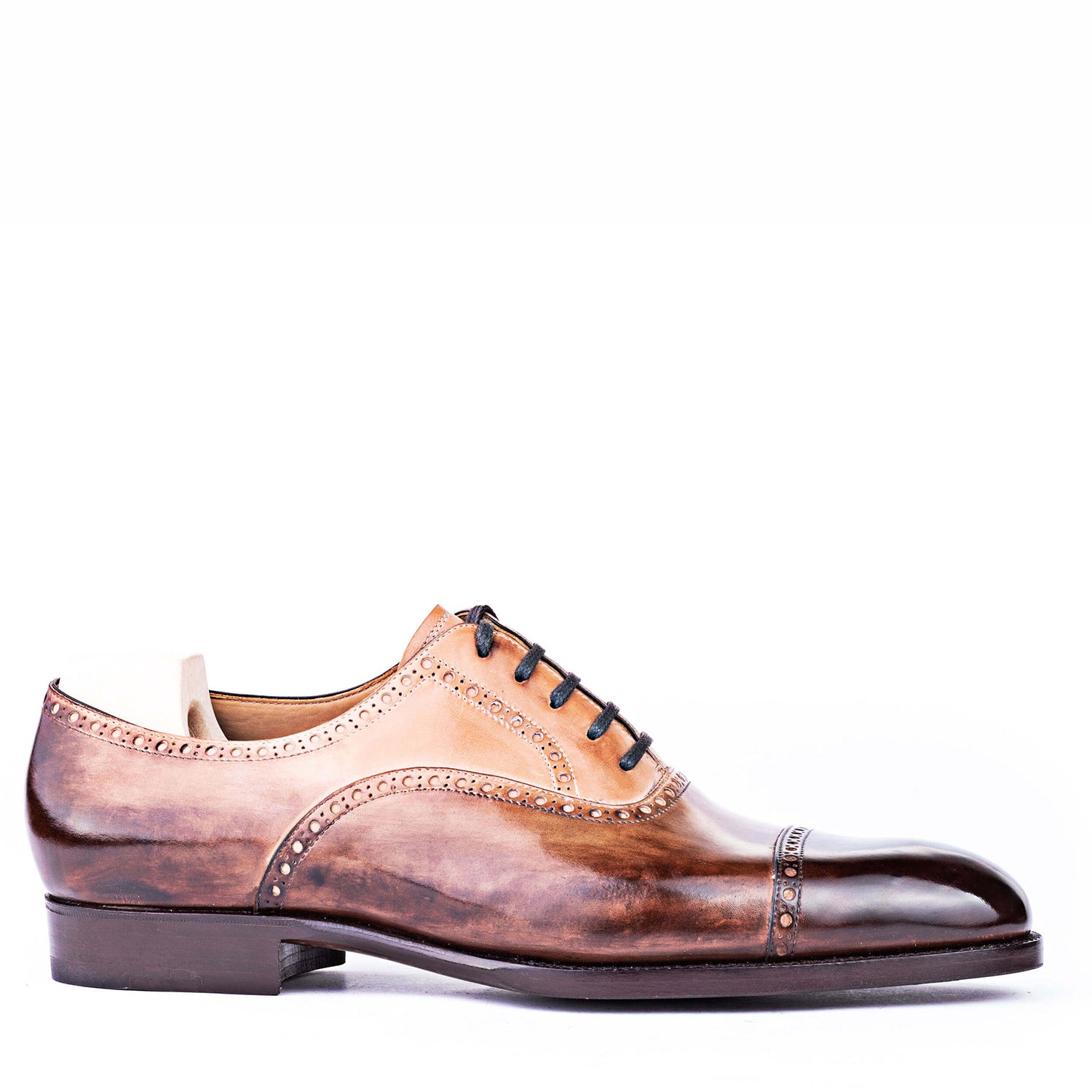 Premium Cap-Toe Leather Formal Oxford Shoe