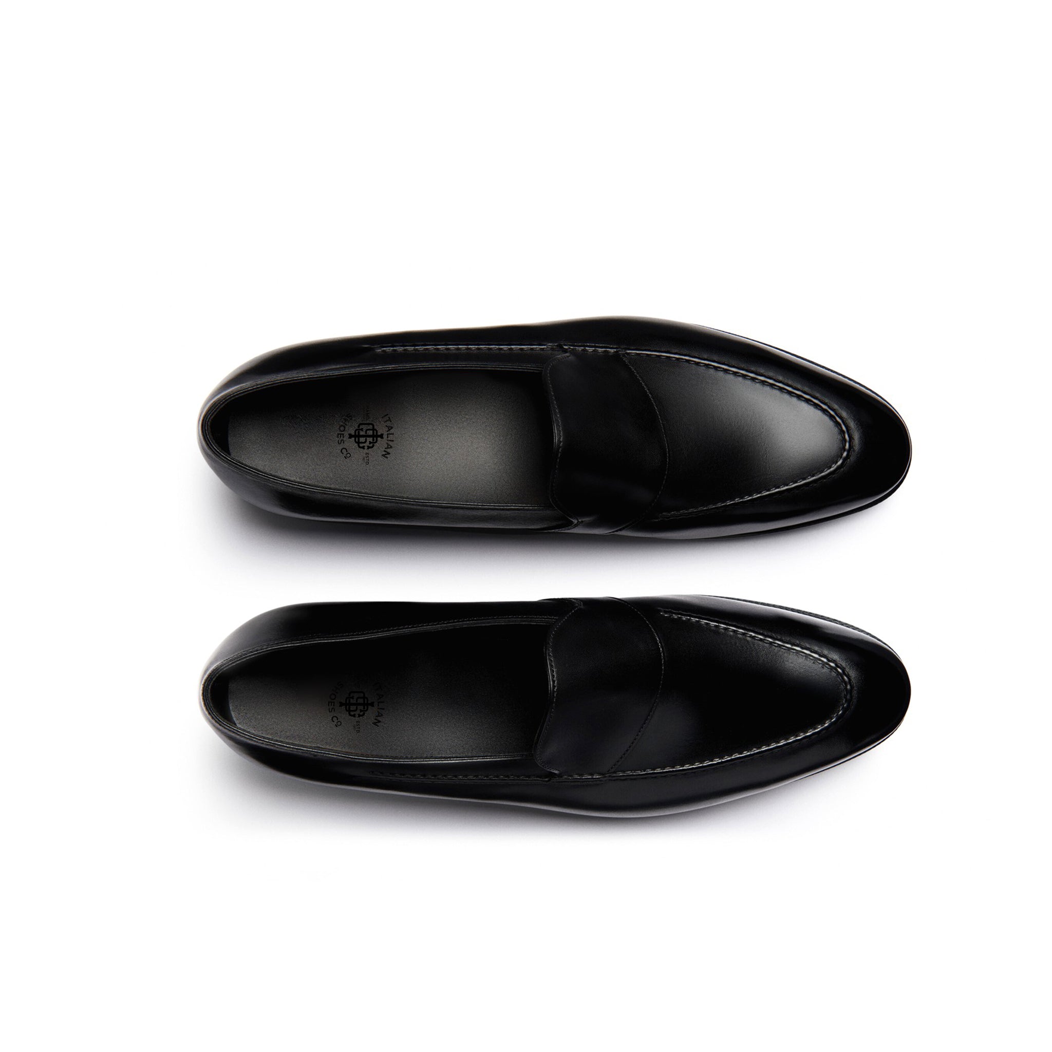Lorenzo Men's Black Leather Shoes