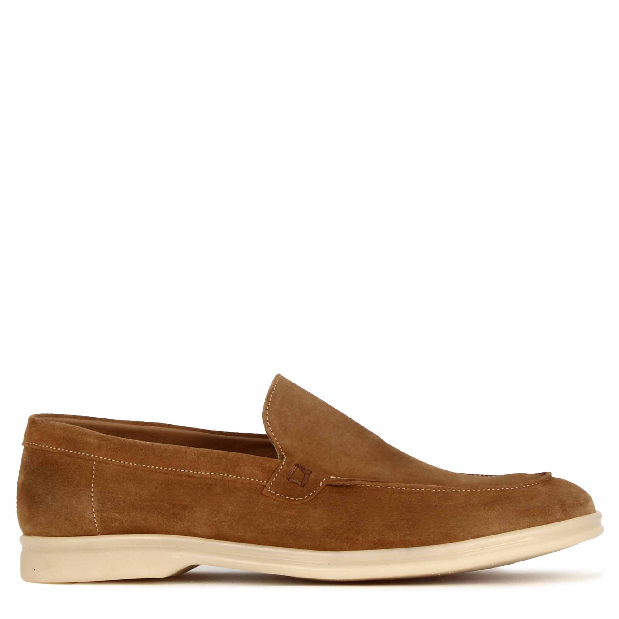 Light Brown Suede Moccasin