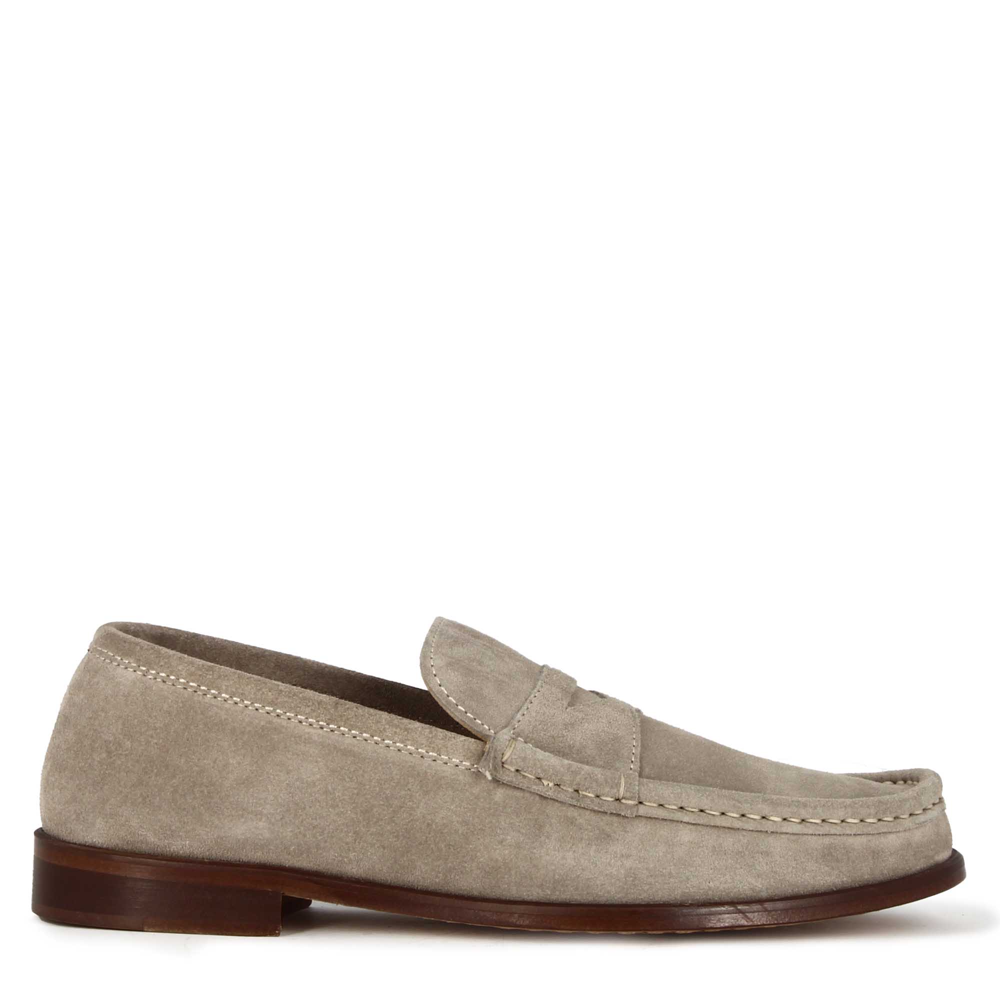 penny  Suede Leather Loafer