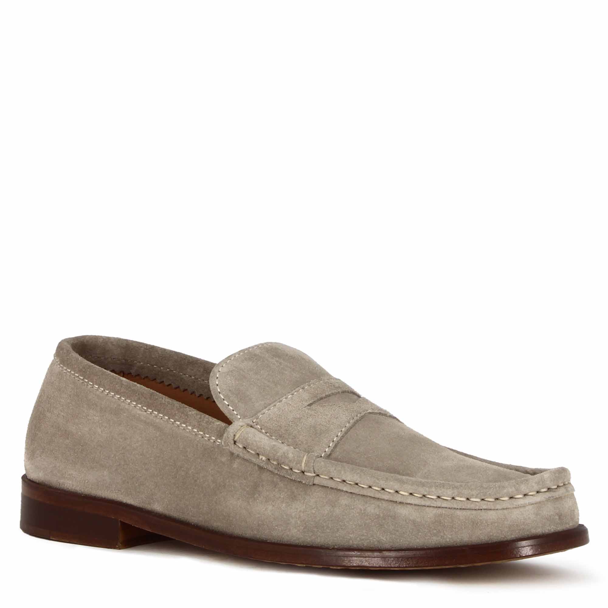penny  Suede Leather Loafer