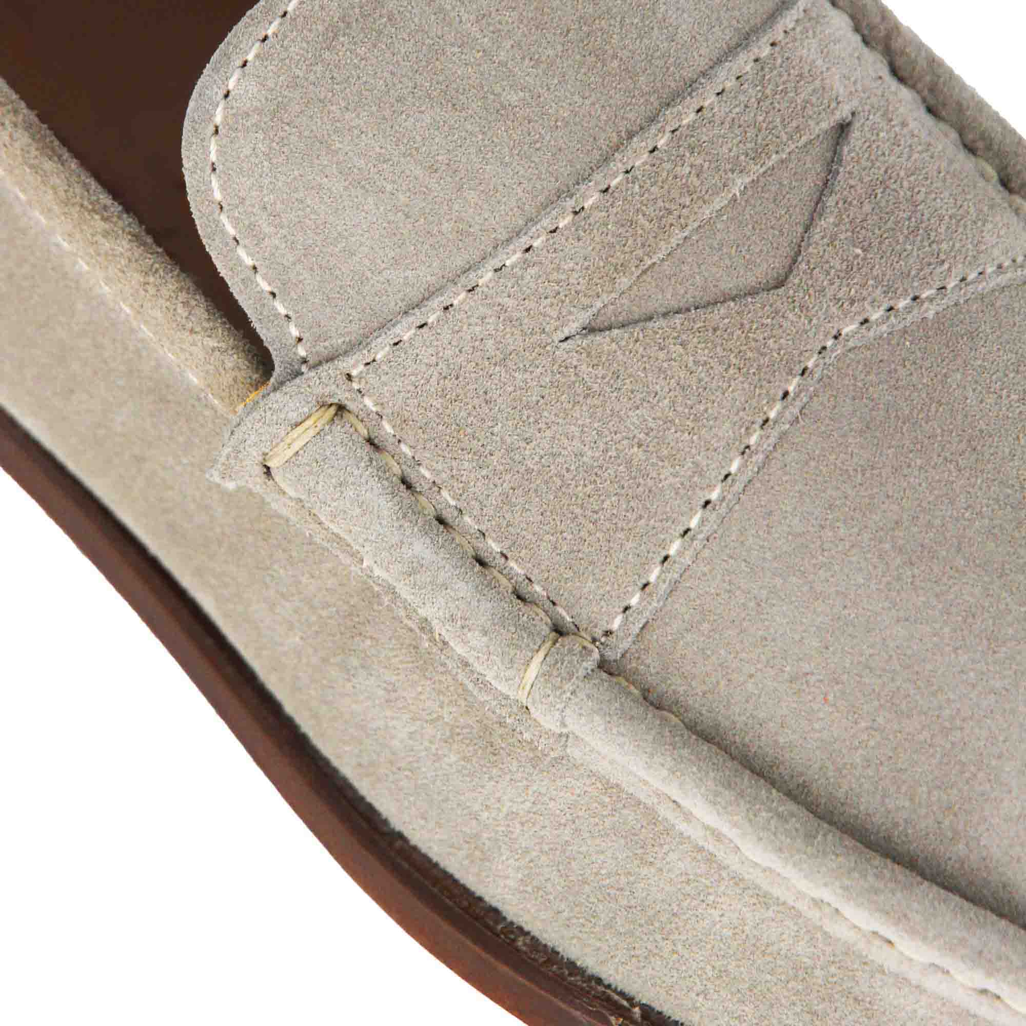 penny  Suede Leather Loafer