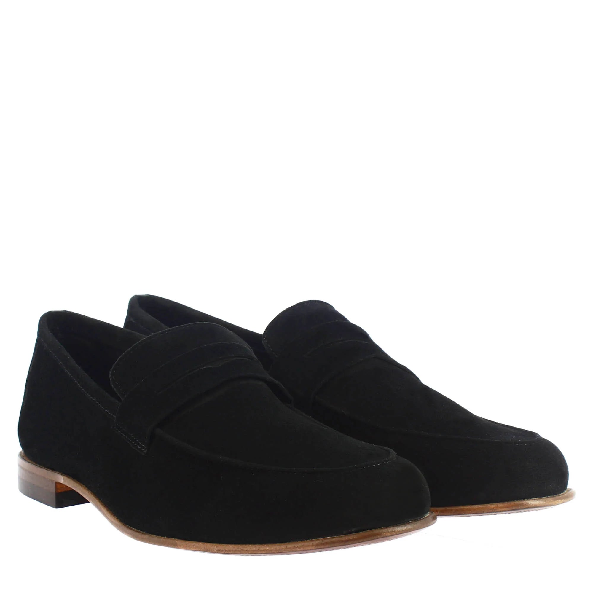 Black Suede Pocket Style Loafer