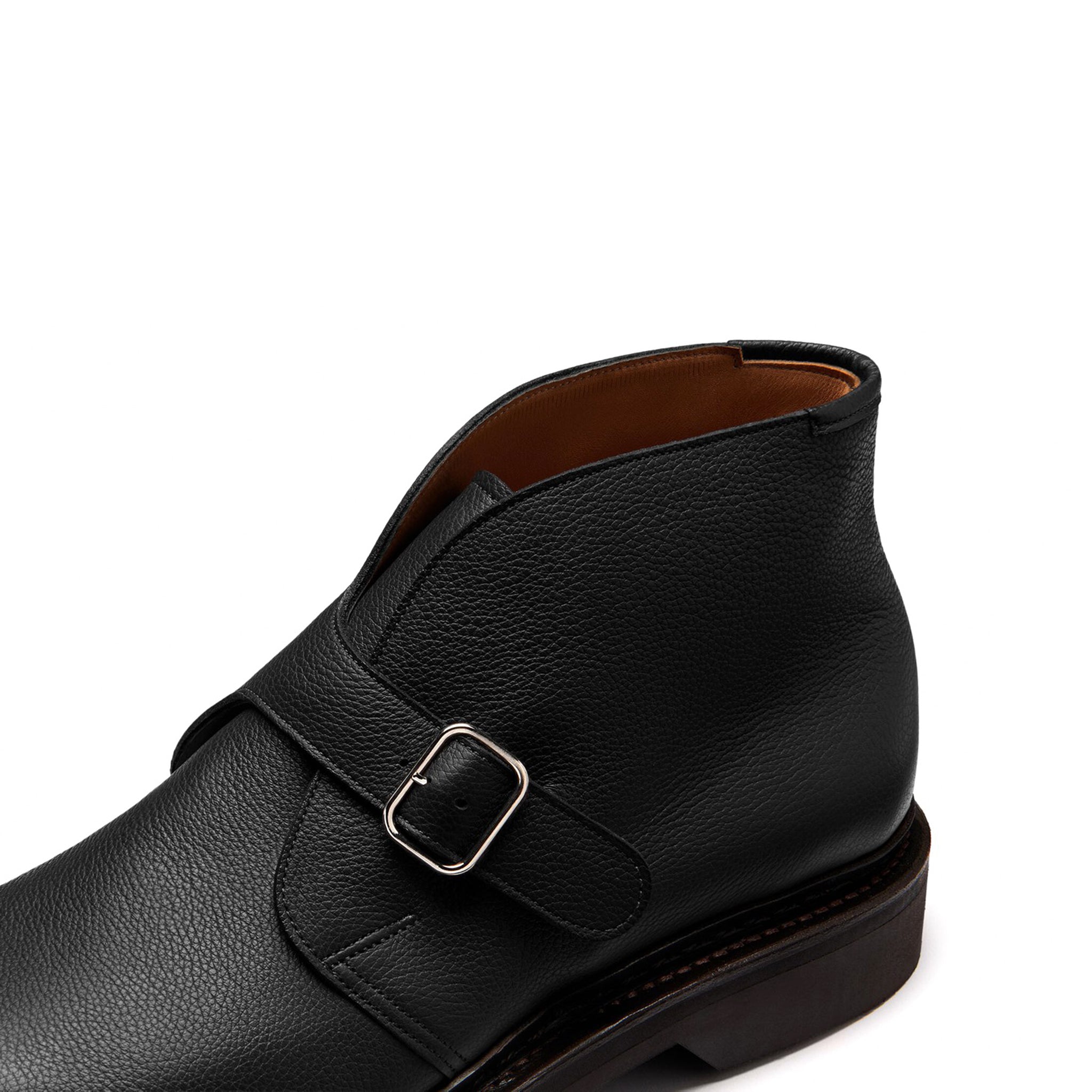 Single Monk Strap Ankle Boots