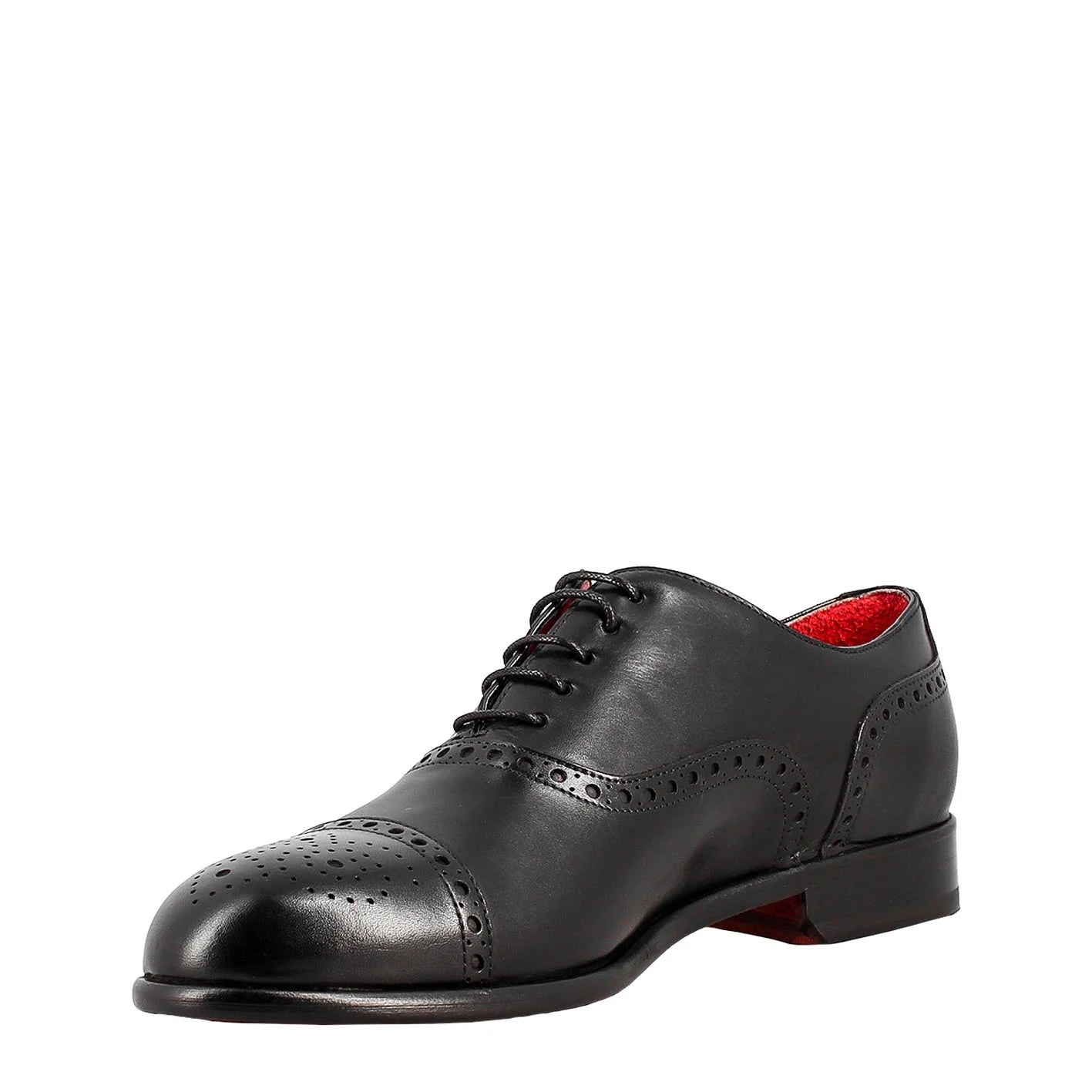 Semi Brogue Elegant Leather Oxford Shoe
