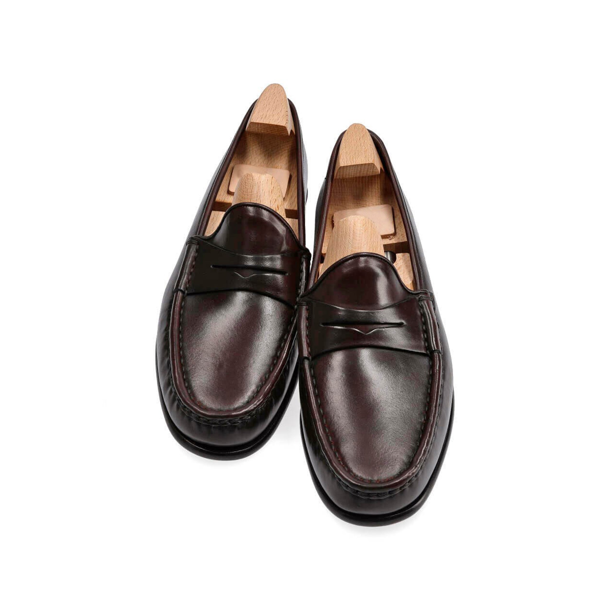 Burgundy Penny Men's Loafers