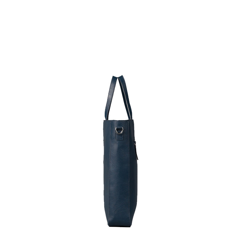 The Poet Leather Tote Grey Bag