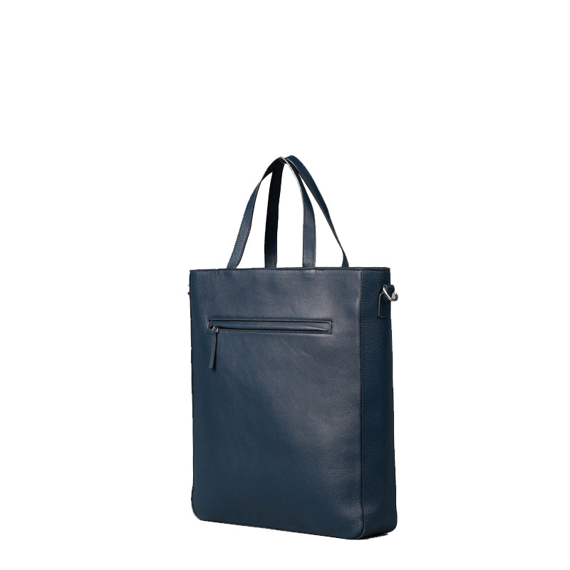 The Poet Leather Tote Grey Bag