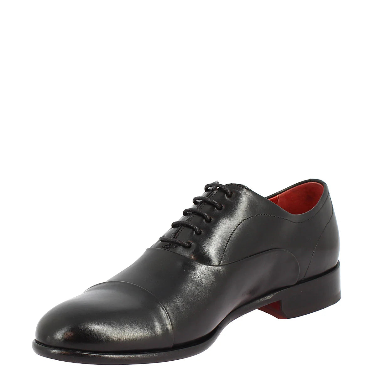 Black Calf Leather Lace-up Shoes