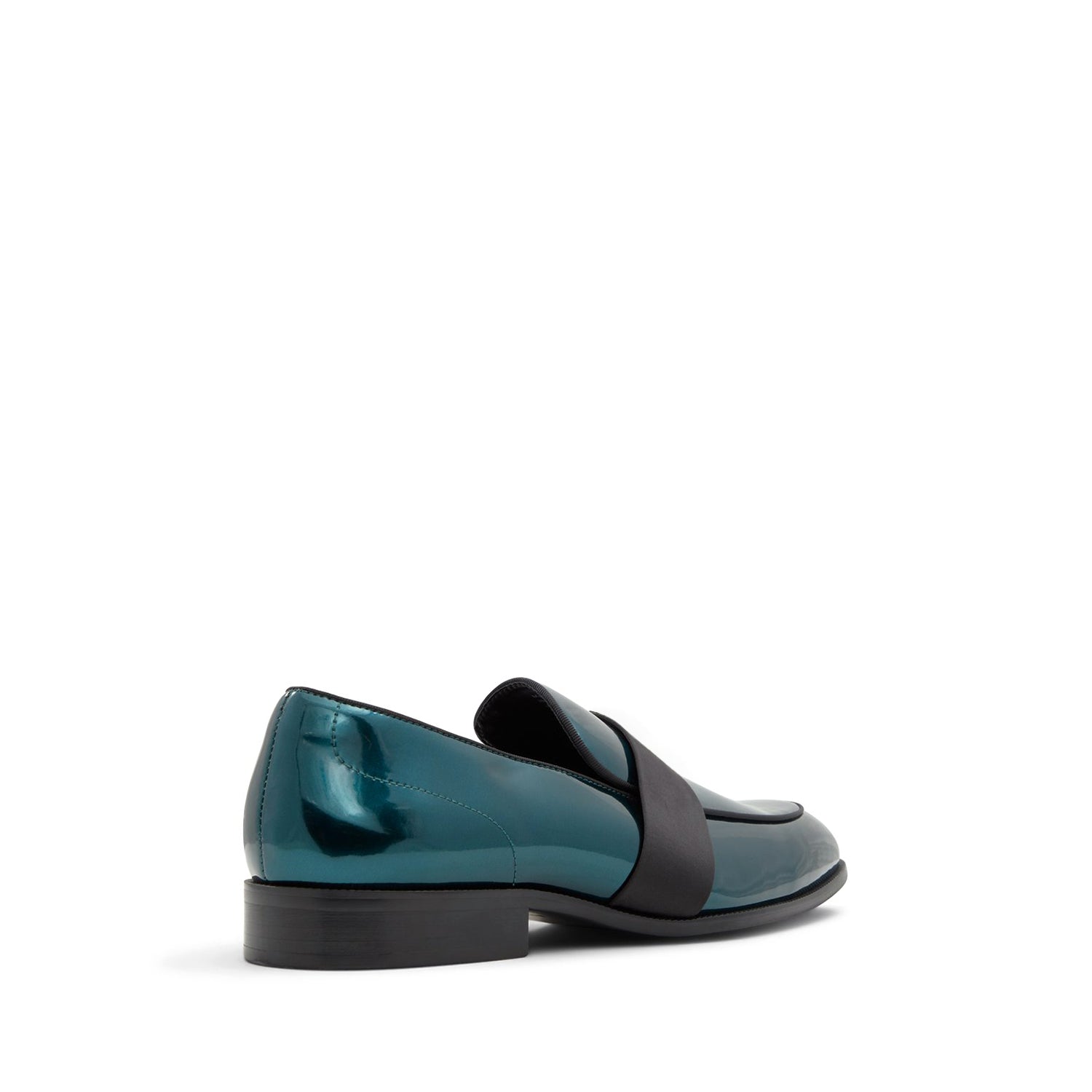 Turquoise Black Strap Loafers