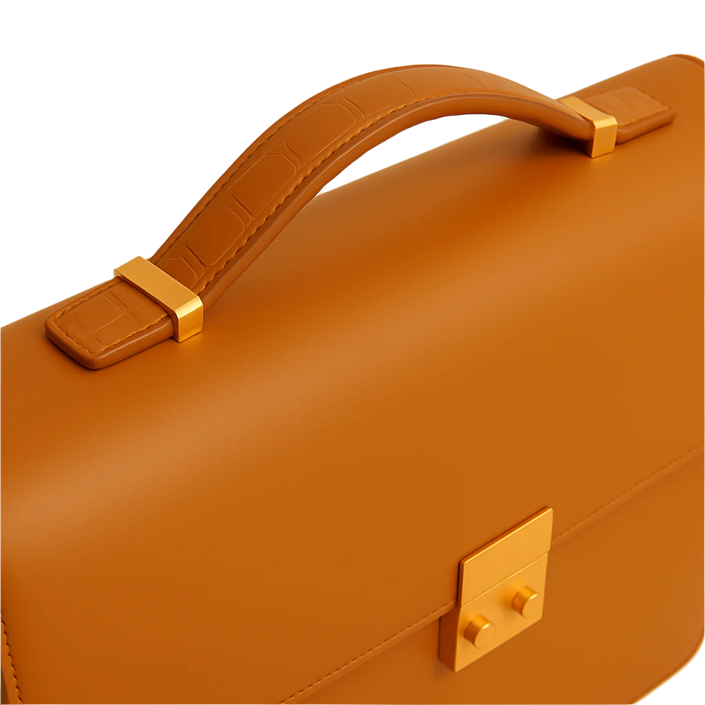 Men's Double Compartment Classy Tan  Briefcase