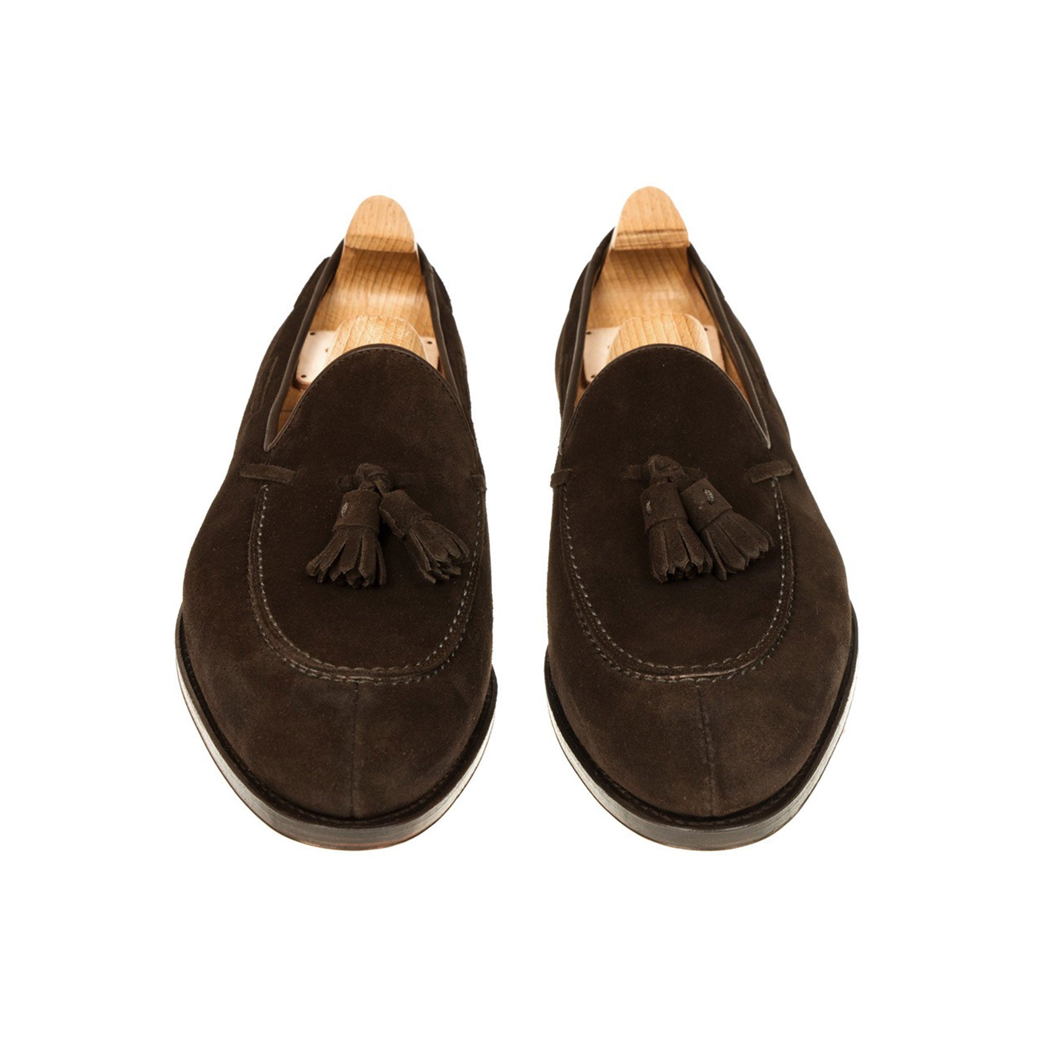 Walnut Suede Tassel Loafers