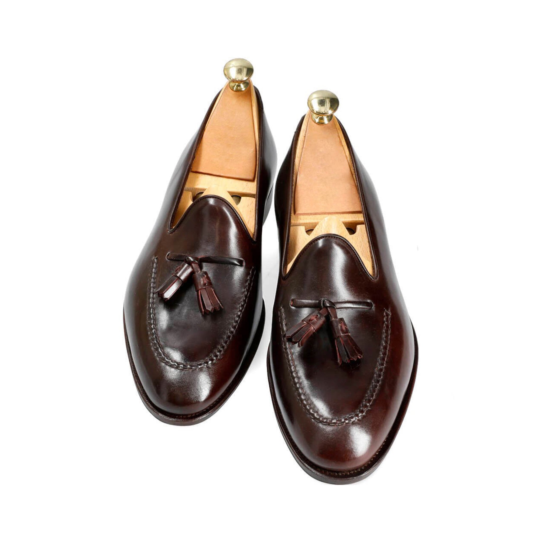 Dark Burgundy Tassel Loafers