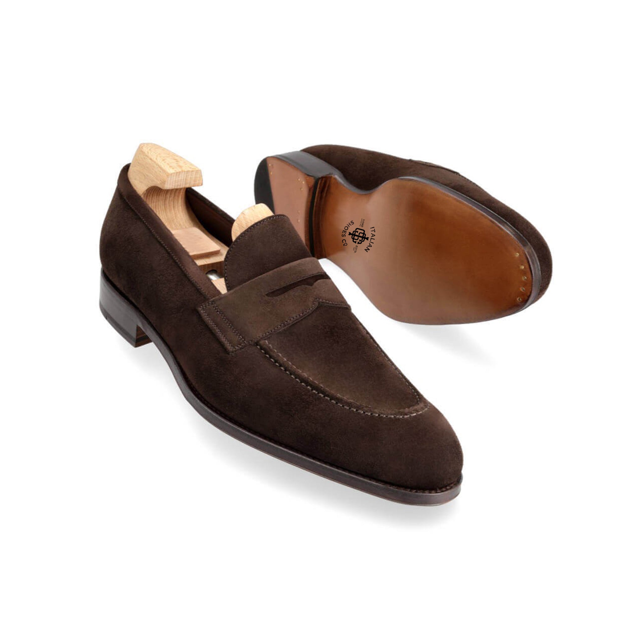 Walnut Unlined Penny Loafers