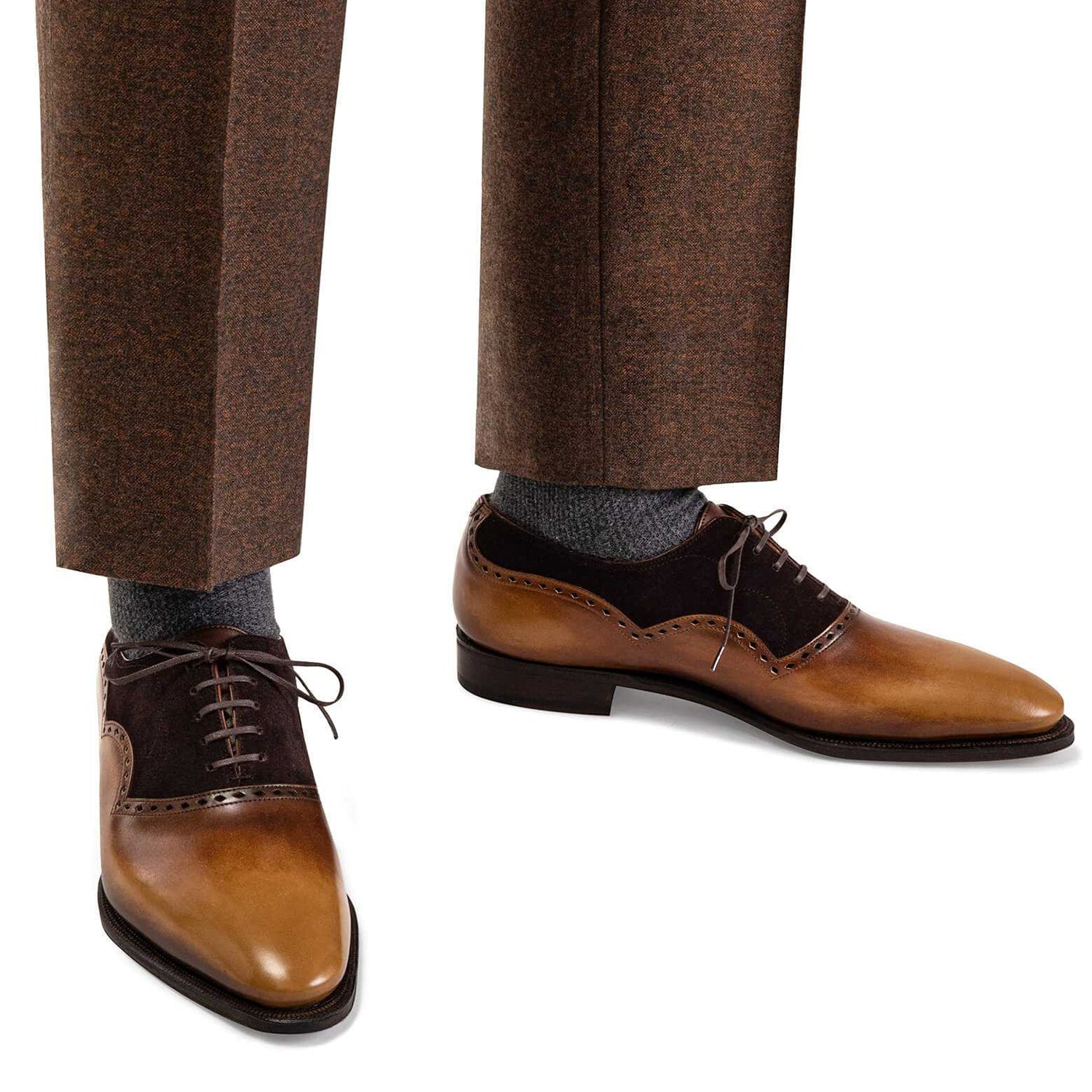 CALF AND SUEDE CALF LEATHER OLD WOOD