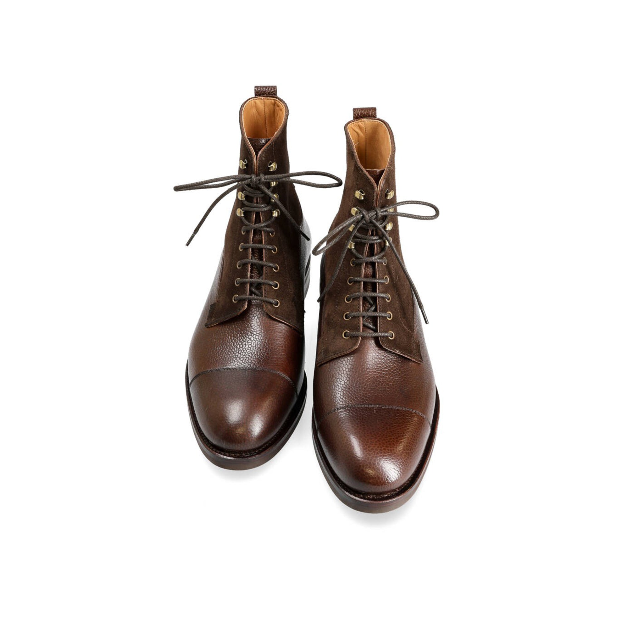 Cocoa Suede Work Boots for Men's