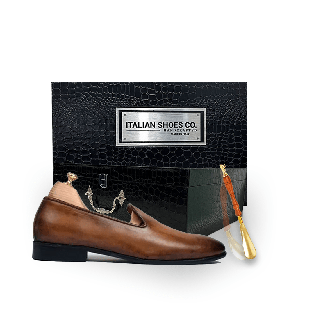 Classic Design Slip On Shade Brown Shoes