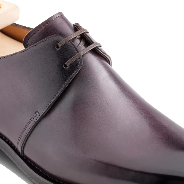 Derby Blucher Italian Leather Shoes For Men