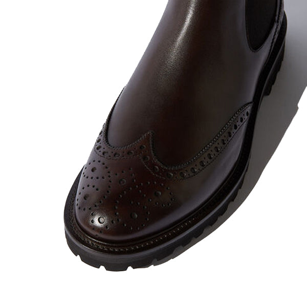 Wingtip High Ankle Dark Brown Boots
