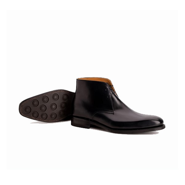 Derby Black Chukka Ankle Boots