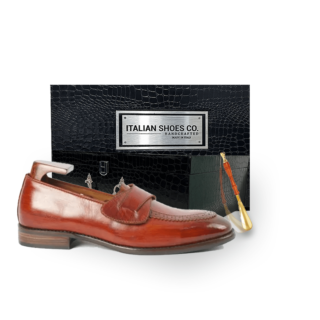 Penny Loafer Classic Shiny Brown Leather