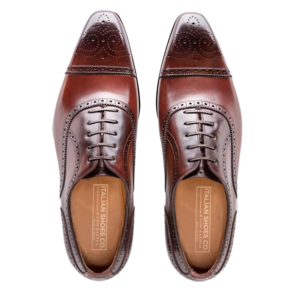 Oxford Classic Leather Dark Brown Shoes