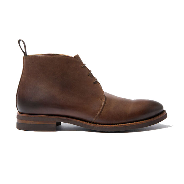 Derby Tan Brown Leather Chukka Ankle Boots 672