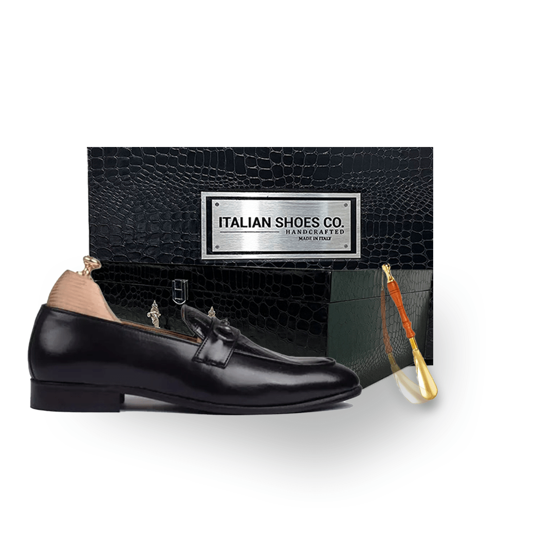 Penny Loafer In Black Patent Leather