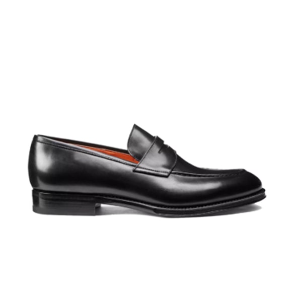 Penny Black Leather Loafer
