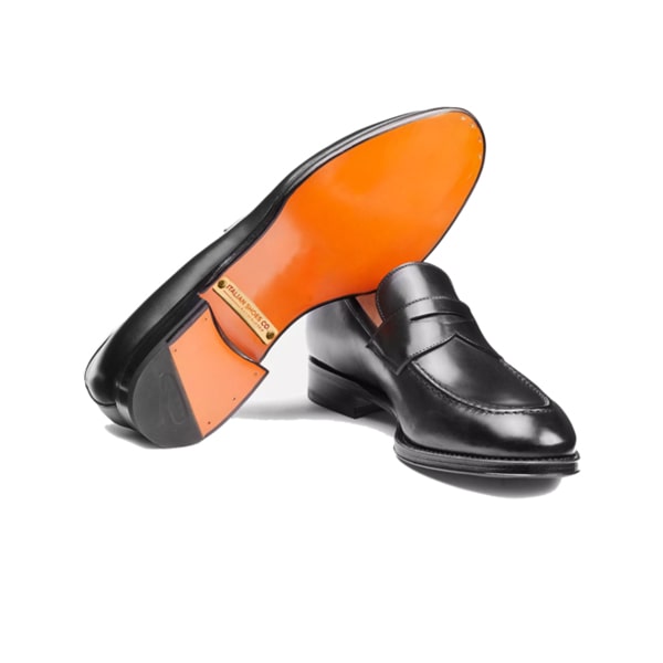 Penny Black Leather Loafer
