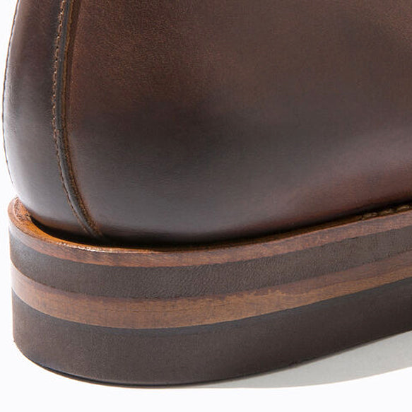 Derby Tan Brown Leather Chukka Ankle Boots