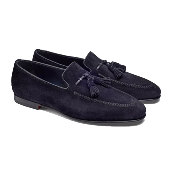 Classic Design Blue Suede Loafer