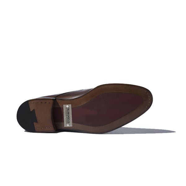 Derby Dark Brown Leather High Ankle Boots