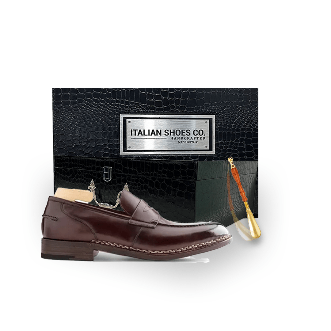 Loafer Burgundy Leather shoes in India