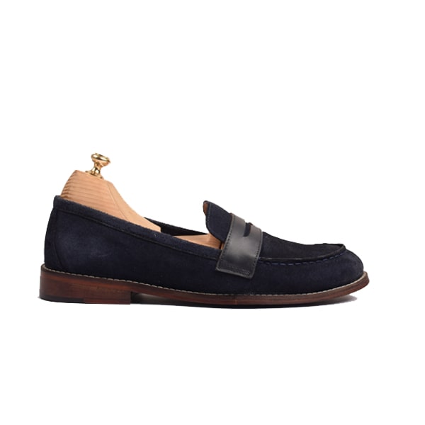 Penny Loafer In Suede Leather