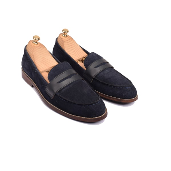 Penny Loafer In Suede Leather