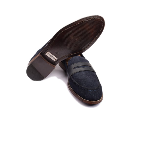 Penny Loafer In Suede Leather