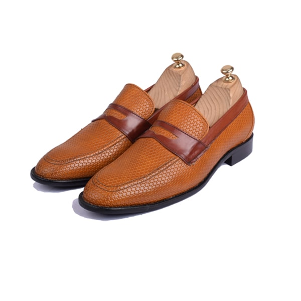 Penny Weaved Leather Loafer