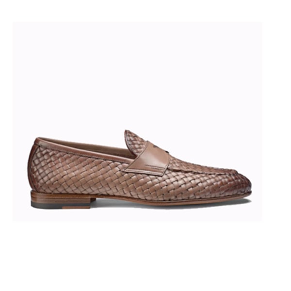 Penny Weaved Leather Loafer