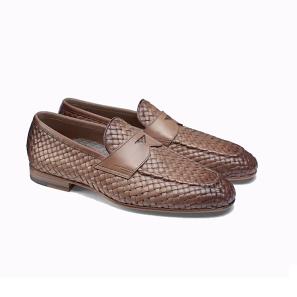 Penny Weaved Leather Loafer
